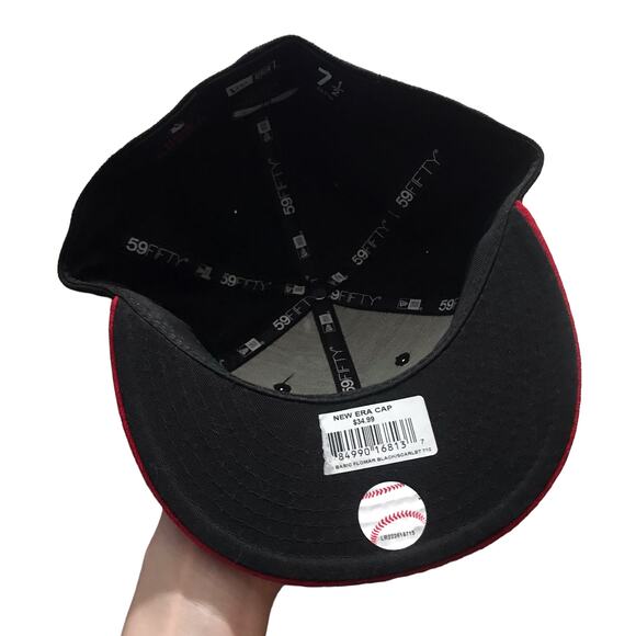 New Era miami Marlins fitted hat 7 1/2 - Picture 4 of 4